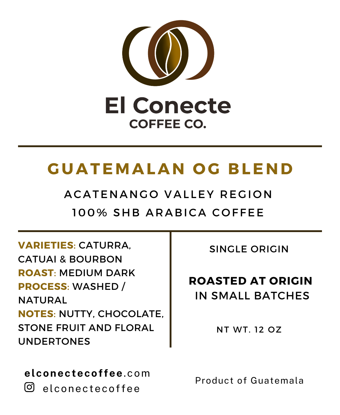 Guatemalan OG Blend: Medium Roast